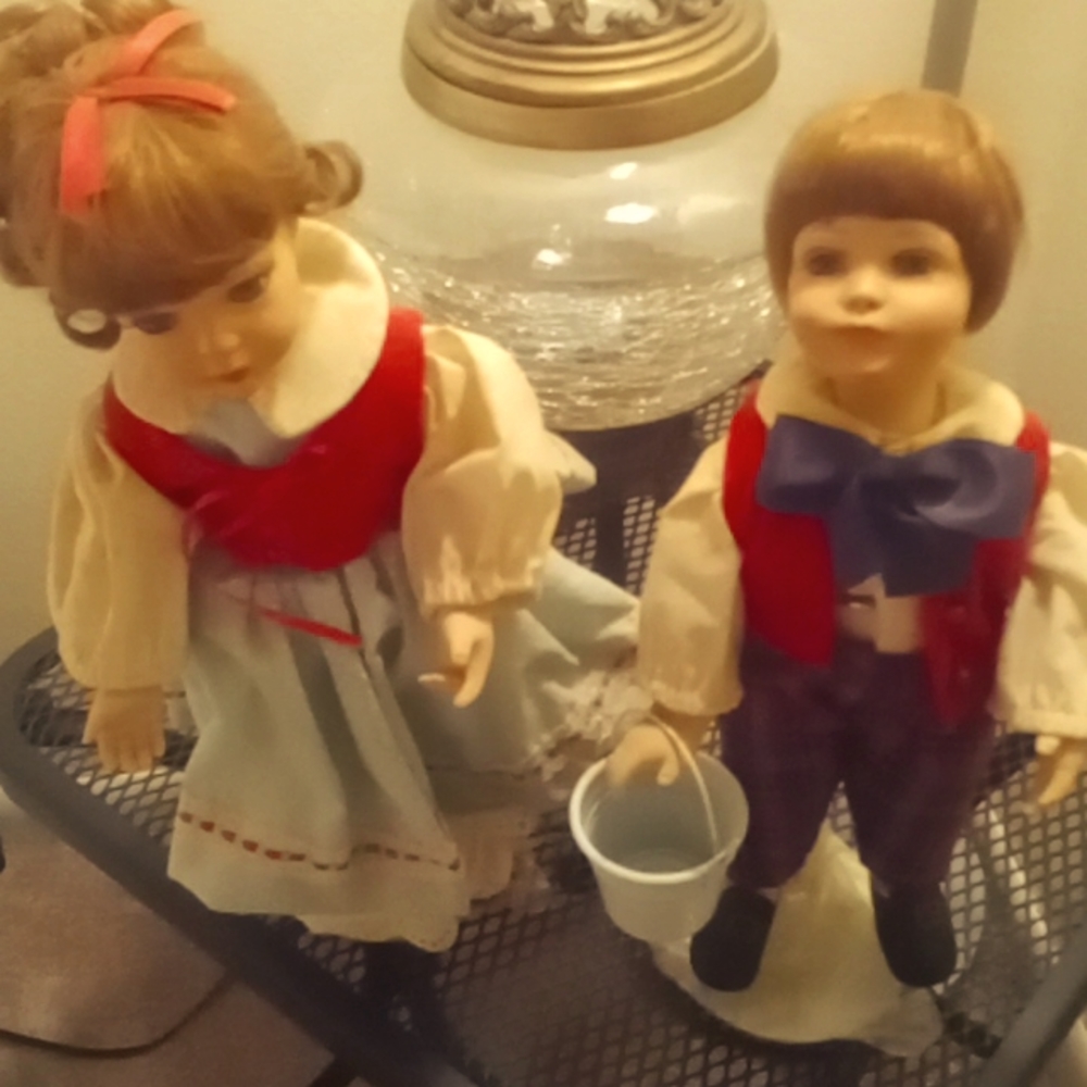 Vintage porcelain dolls